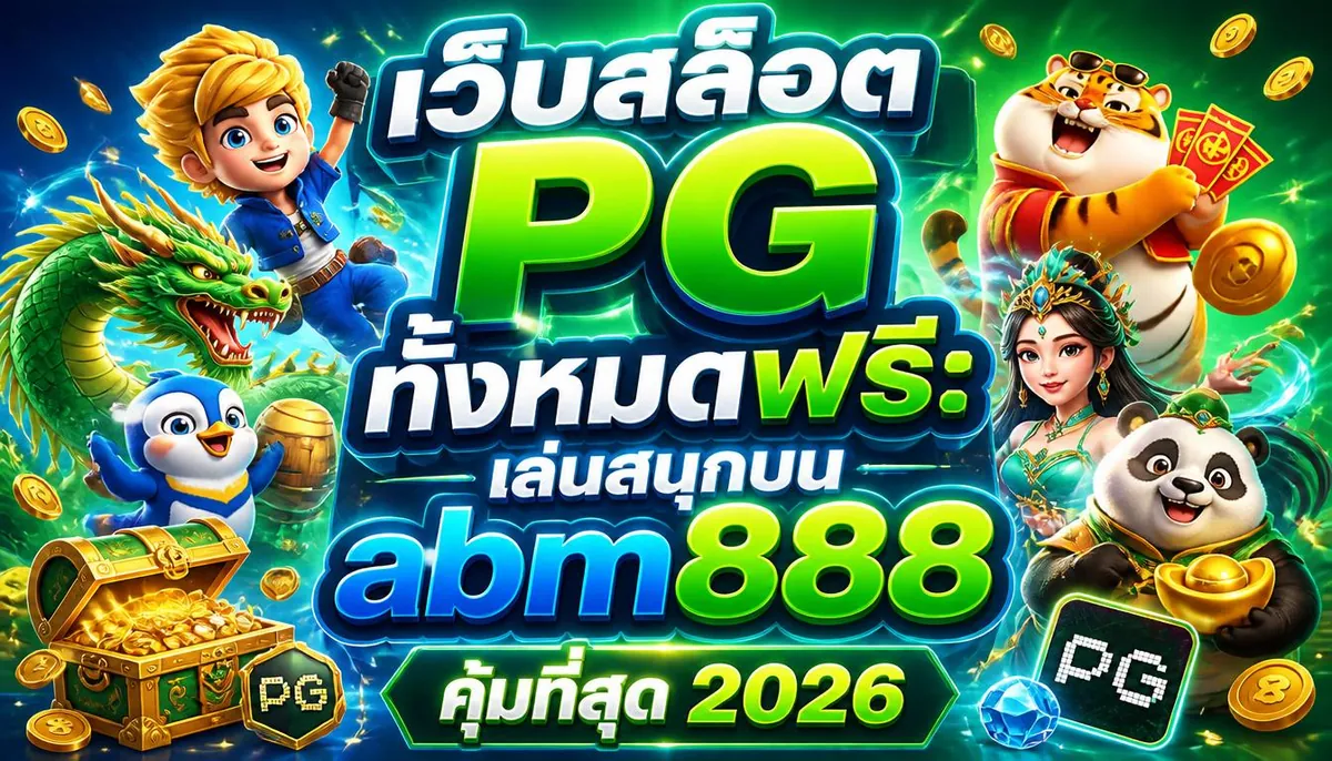 เว็บสล็อต PG ทั้งหมดฟรี: เล่นสนุกบน abm888 คุ้มที่สุด 2026